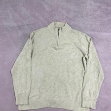 G. H. Bass  Co. Knitted Jumper 1/4 Zip Knit Sweater Men's M
