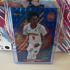 Topps Finest 2025-26 Ausar Thompson #239 Serial Numbered Rare Detroit Pistons