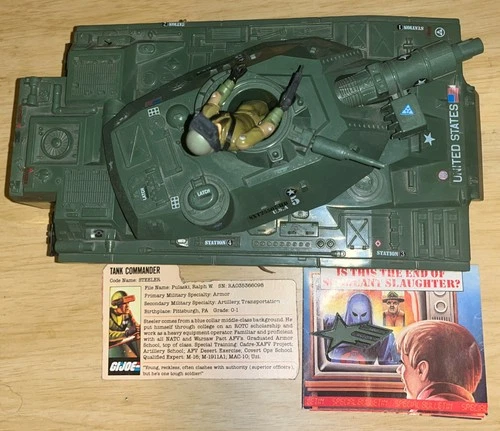 G.I.Joe MOBAT Motorized Battle Tank w/ Steeler 1983 Hasbro 100% COMPLETE