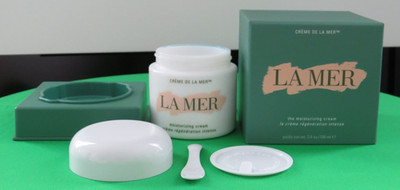 3.4oz EMPTY Jar Creme De La Mer The Moisturizing Cream Storage Bottle AUTHENTIC!