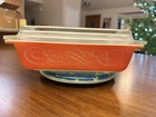 Vintage Pink Pyrex Scroll Spacesaver with Lid. 575-B 2 Qt. Excellent Condition