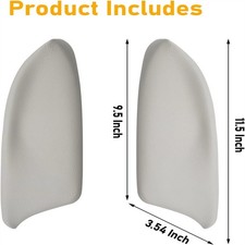 2Pcs Compatible With Honda Accord Rear Door Panels Armrest Lid 2008-2012 PU Lea