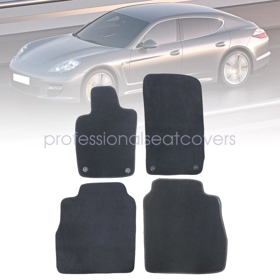 Alfombrillas de terciopelo delanteras y traseras de repuesto para Porsche Panamera 2010-2016 Foto 2 de 4