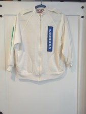 Vintage RARE 70s 80s The Love Boats Fashions Zip Up 3/4 Sleeve Sweatshirt S /M