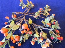 Vintage Millinery Fruit Collection Oranges  Strawberrie 3/4-1" FLAT BACK H5550