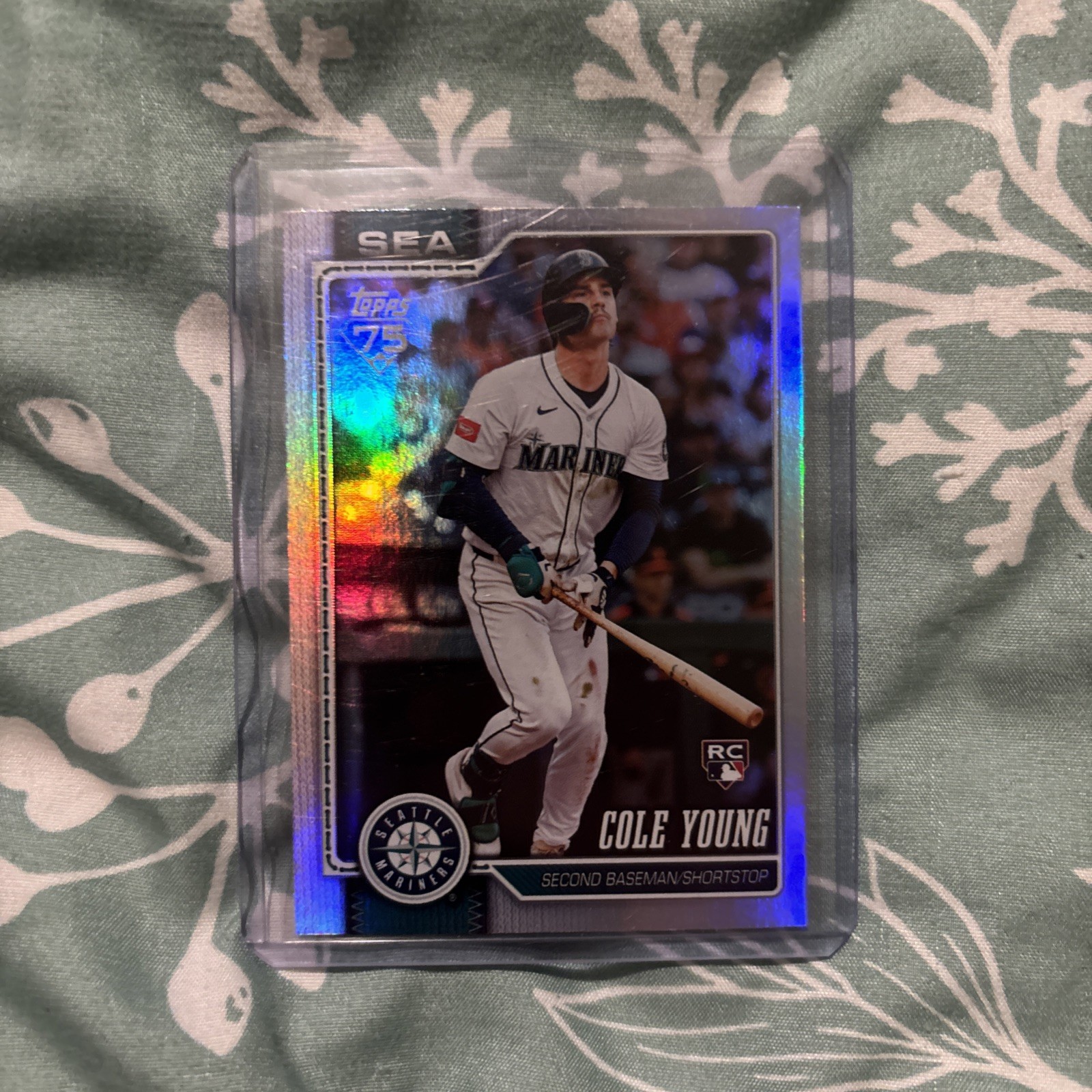 🔥 2026 Topps Baseball Series 1 - Cole Young - Rainbow Foil #129 RC Mariners 🔥
