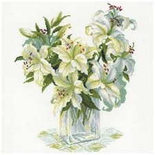 Riolis White Lilies Cross Stitch 1169 (LEFTOV...