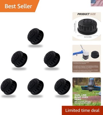 Set of 6 Kobalt KTHA 1040-03 String Trimmer Replacement Caps - Easy Install
