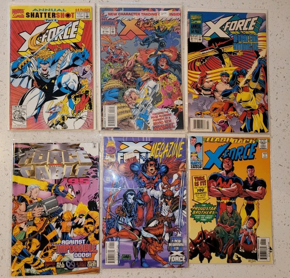 X-force Complete Set 1-129 + Annuals 1-3  And Variants, Megazine,  Missing 40,45 - Image 2 of 4