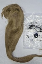 32 Inch Blond Synthetic  Blond Wig With Bangs
