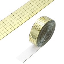 5x5mm Self Adhesive Mirrors Mosaic Tiles, 3600 Pcs Mosaic Sticker, Gold Tone