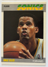 DALE ELLIS 1987-88 Fleer Basketball Card SEATTLE SUPERSONICS ROOKIE. rookie card picture