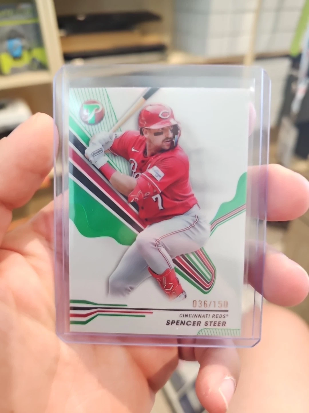 2024 Topps Pristine - Green Refractor #64 Spencer Steer /150