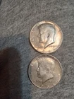 1964 Kennedy Halves 90% Silver Two Coins as Pictured Very Nice!!!!