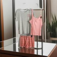 Rae Dunn 3PC Women  s M Lounge/Pajama Set  VACAY MODE  or  PARADISE DREAM  Print NEW