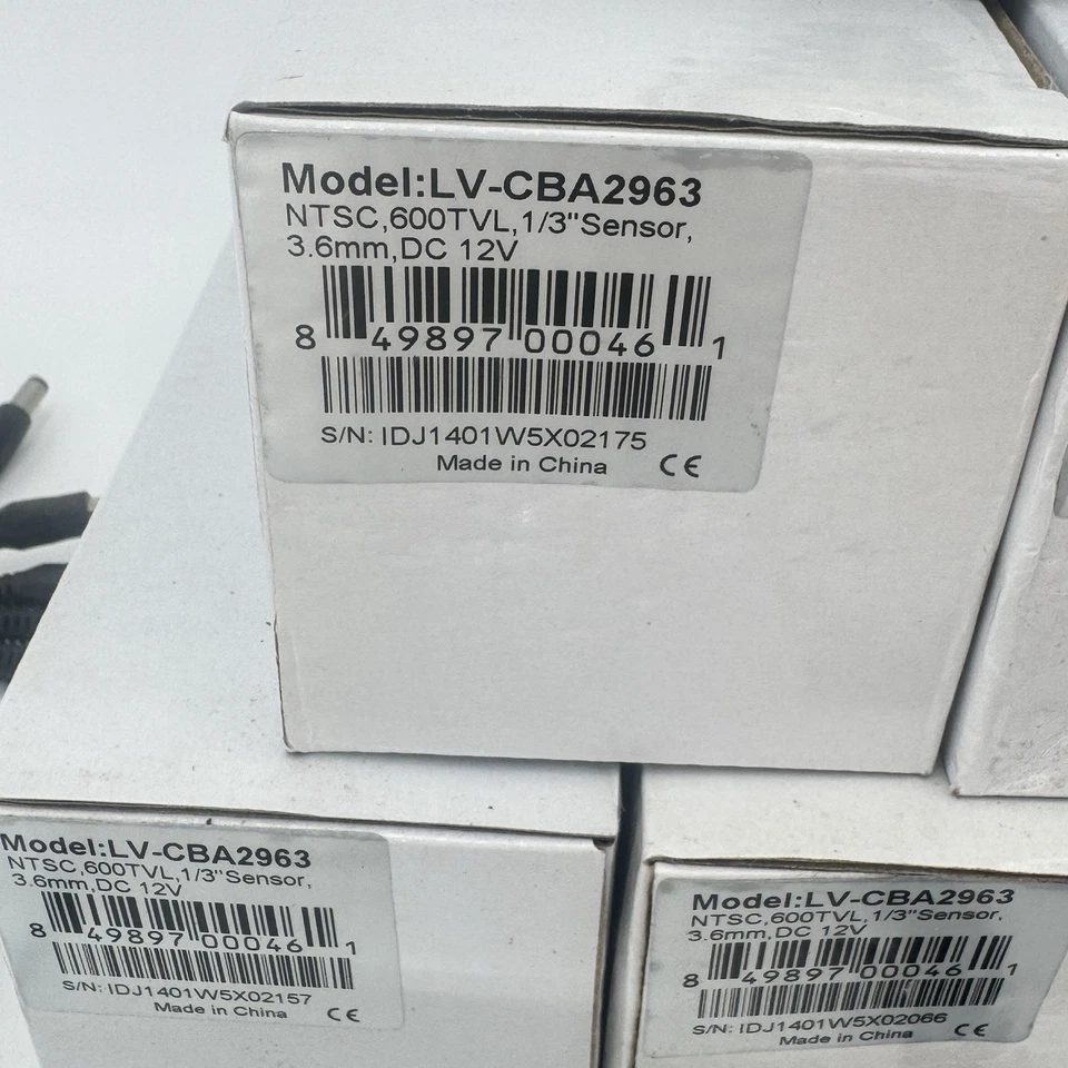 7 LaView Security Cameras - LV-CBA2963 + 4 60" BNC Cable + 2 Splitters + 1 PS - Image 2 of 4