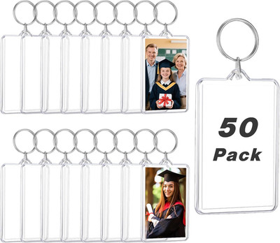 Acrylic Keychain Photo Frame for DIY Craft and Picture Insertion