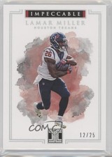 2017 Panini Impeccable Silver 12/25 Lamar Miller #71 e6p