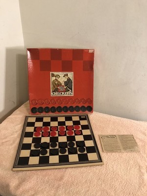 Vintage Pressman Checkers With Everlasting Board Complete