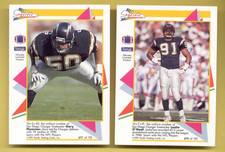 1991 Pacific Flash Cards San Diego Chargers Set LESLIE O'NEAL GARY PLUMMER