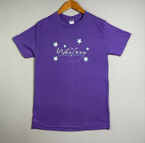 80s Whitney Houston Moment Of Truth Tour Music 1980s vintage concert t-shirt, vintage, single stitch, B+ condition