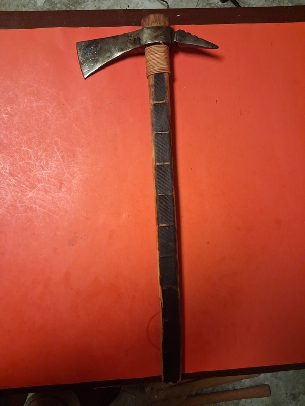 Spike Tomahawk Made From A Ball Peen Hammer