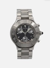 Mint Authentic Cartier Must 21 Chronoscaph SS...