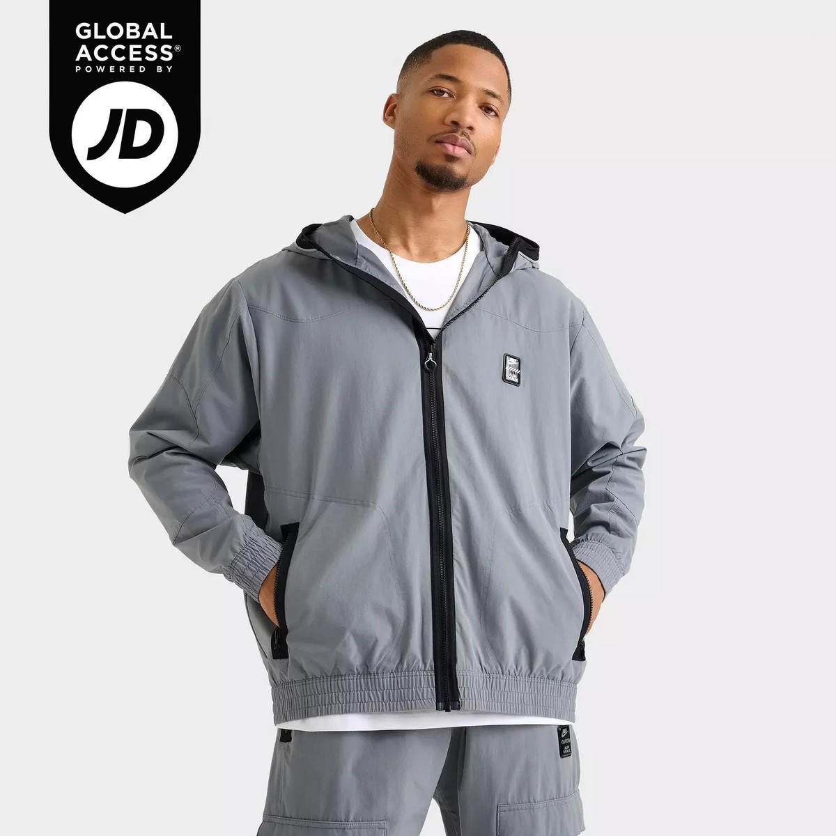 Nike Sportswear Air Max Mens Woven Jacket HQ4902-010 Large Cool