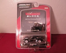 2009 Greenlight Barrett Jackson Auction Block 1969 Ford Mustang Boss 429 Black