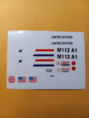Gi Joe 1984 Slugger Tank Sticker Sheet, New Custom, Renew Your Slugger Tank!!