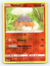 Torkoal 023/196 Uncommon Lost Origin Pokemon Reverse Holo Lightly Played