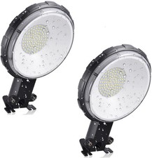 2 PACK 100W LED Barn Yard Street Ouoor Security Light Dusk to Dawn Flood Light