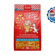 Pup Corn Plus - Puffed Dog Treats Prebiotics And - Made In USA 738039208981