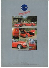 GTM Coupe & Rossa c1992-1993 UK Market Foldout Sales Brochure