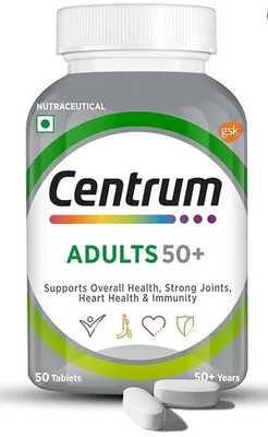 Centrum Adults 50+ Multivitamin Tablet for Men & Women With 23 Vital Nutrients