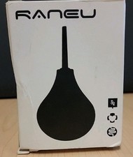 RANEU Enema Bulb Douche Enema Kit for Women  Men with 3 Nozzles Black, 4 Piece