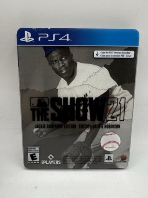 MLB THE SHOW 21 JACKIE ROBINSON Edition PS4 PS5 Steelbook Game W/ Slipcover