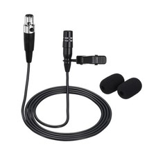 Lavalier Lapel Microphone, Mini XLR 3 Pin TA3F, 1m Wired Unidirectional Mic