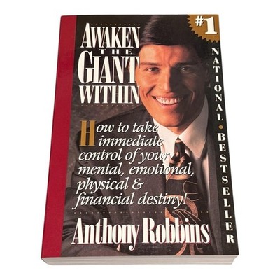 Awaken the Giant Within by Anthony Robbins Self-Help Paperback 1991 Fireside