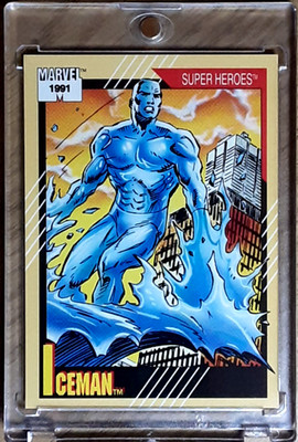 1991 MARVEL CARD 8 ICEMAN.