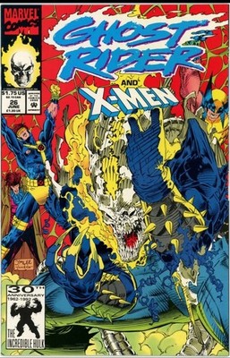 Ghost Rider #26 Marvel Comics 1992 Direct Edition VG/F Sleeve & Board