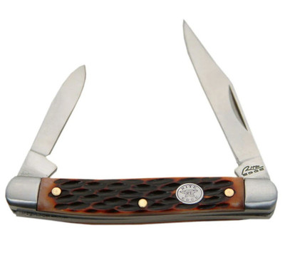 Folding Pocket Knife | 2.75'' Classic Pen Knife 2 Blade Jigged Brown Bone Handle