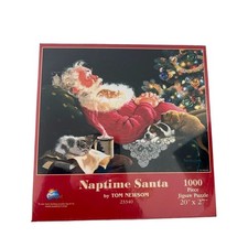 Sealed NEW Naptime with Santa 1000 piece Puzzle