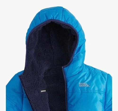 Nueva Chaqueta Eddie Bauer Juvenil Reversible Talla 10/12 Nueva con Etiquetas Foto 2 de 4