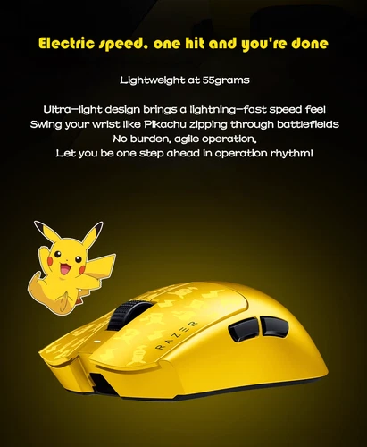 Razer Viper V3 Pro Pikachu Ed 8KHz Wireless Gaming Mouse (Pikachu Edition) - Image 2 of 4