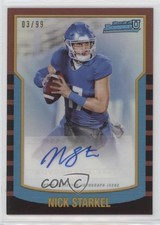 2021-22 Bowman U 2000 Bowman Auto /99 Nick Starkel #2KBA-NS Auto n0c