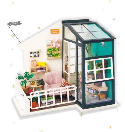 Robotime DIY Miniature House Room Rolife Balcony Daydream Model Craft Kit | NEW