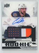2018-19 UD Premier Acetate Rookie Patch Cooper Marody RC Auto 240/249 #AR-MA