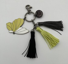 SakRoots Tassel Butterfly Keychain Bag Charm Purse Clip Keyring Enamel Metal