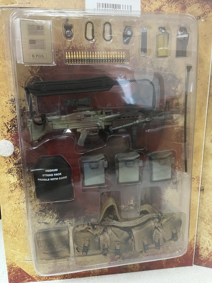 Hot Toys 1/6 U.S. NSW Forces Desert Ops Mk 43 Tiger Stripe BDUs Ver MOD 1 Gunner - Image 2 of 4